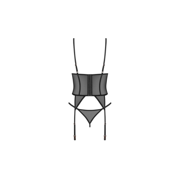 Euridia corset et string - Noirs